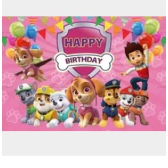 Paw Patrol Theme  Backdrop - Picture 1 of 1